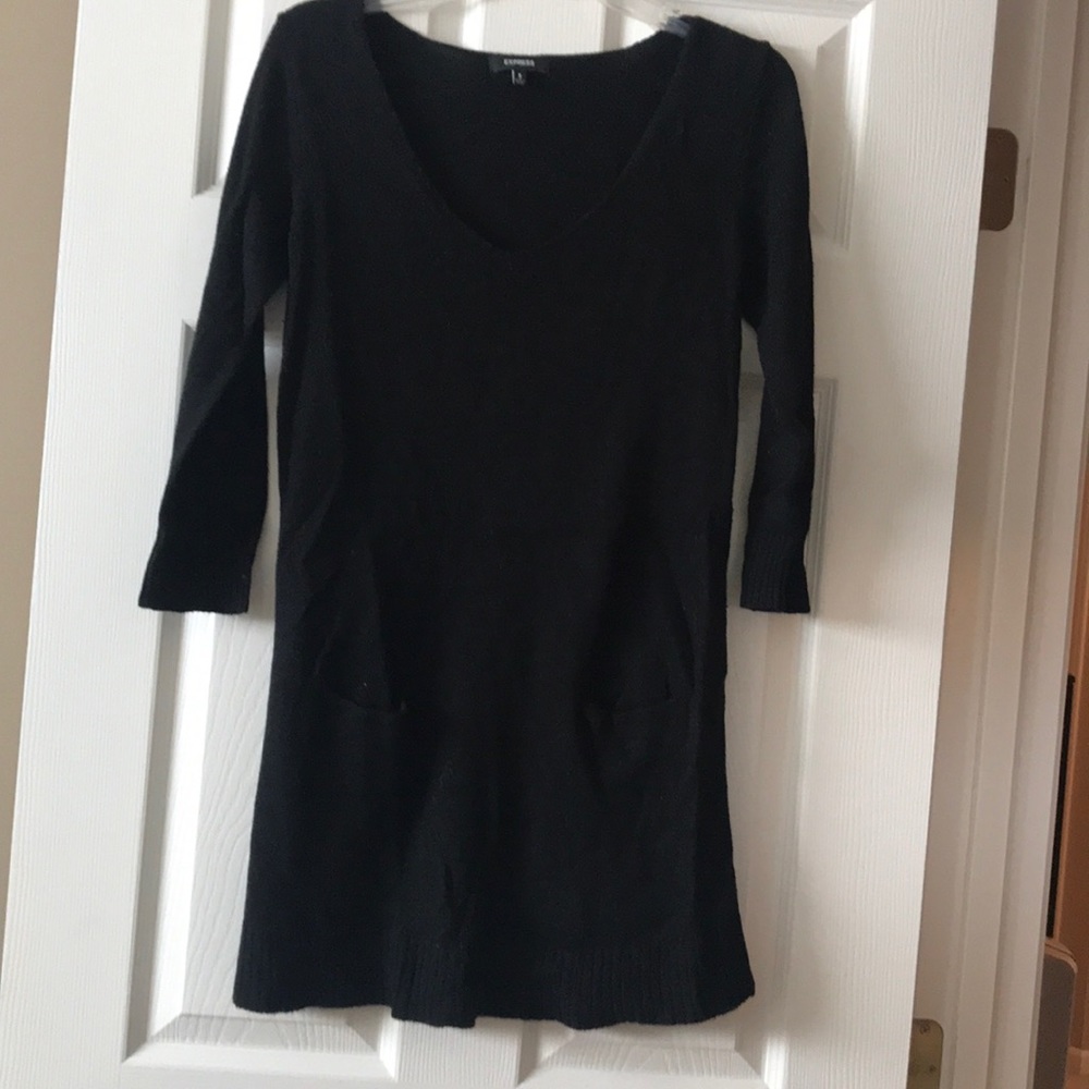 Express v neck sweater dress